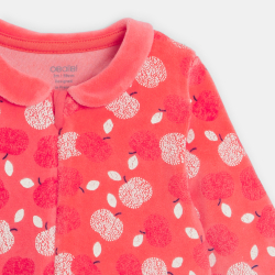 بذلة نوم مخملية برسمة...